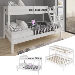 Vitalispa® Vitalispa Lit superposé Blanc 120x200 / 80x200 cm Hot