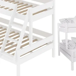 Vitalispa® Vitalispa Lit superposé Blanc 120x200 / 80x200 cm Hot