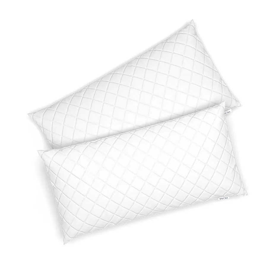 Vitalispa® Vitalispa Oreiller Blanc 40x80cm Set de 2