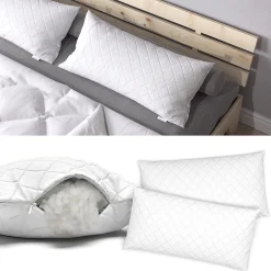 Vitalispa® Vitalispa Oreiller Blanc 40x80cm Set de 2
