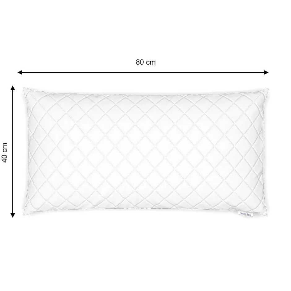 Vitalispa® Vitalispa Oreiller Blanc 40x80cm Set de 2