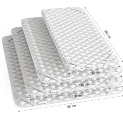 Vitalispa® Vitalispa Protège-matelas Blanc 90x200cm lavable jusquà 60C adapté au sèche-linge
