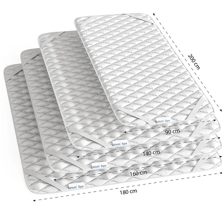 Vitalispa® Vitalispa Protège-matelas Blanc 90x200cm lavable jusquà 60C adapté au sèche-linge