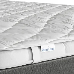 Vitalispa® Vitalispa Protège-matelas Blanc 90x200cm lavable jusquà 60C adapté au sèche-linge