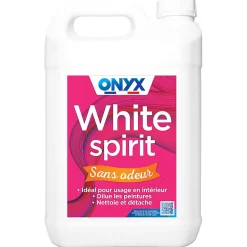 Onyx White Spirit sans odeur bricolage 5 L