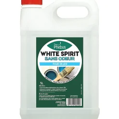 Phebus White Spirit spécial travaux en intérieur sans odeur 5L
