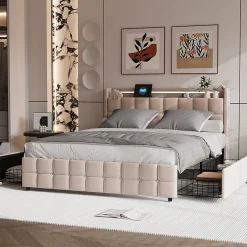 Fortuna lai 140X200 Parure de lit 4 pièces, lit double, grand lit, 1 housse de couette, 1 drap-housse et 2 taies d'oreiller,gris
